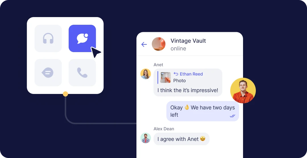 Real-Time Communication Through In-App Chat