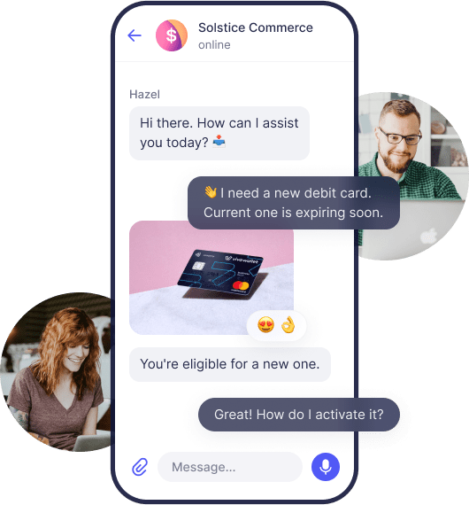 In-app fintech chat API